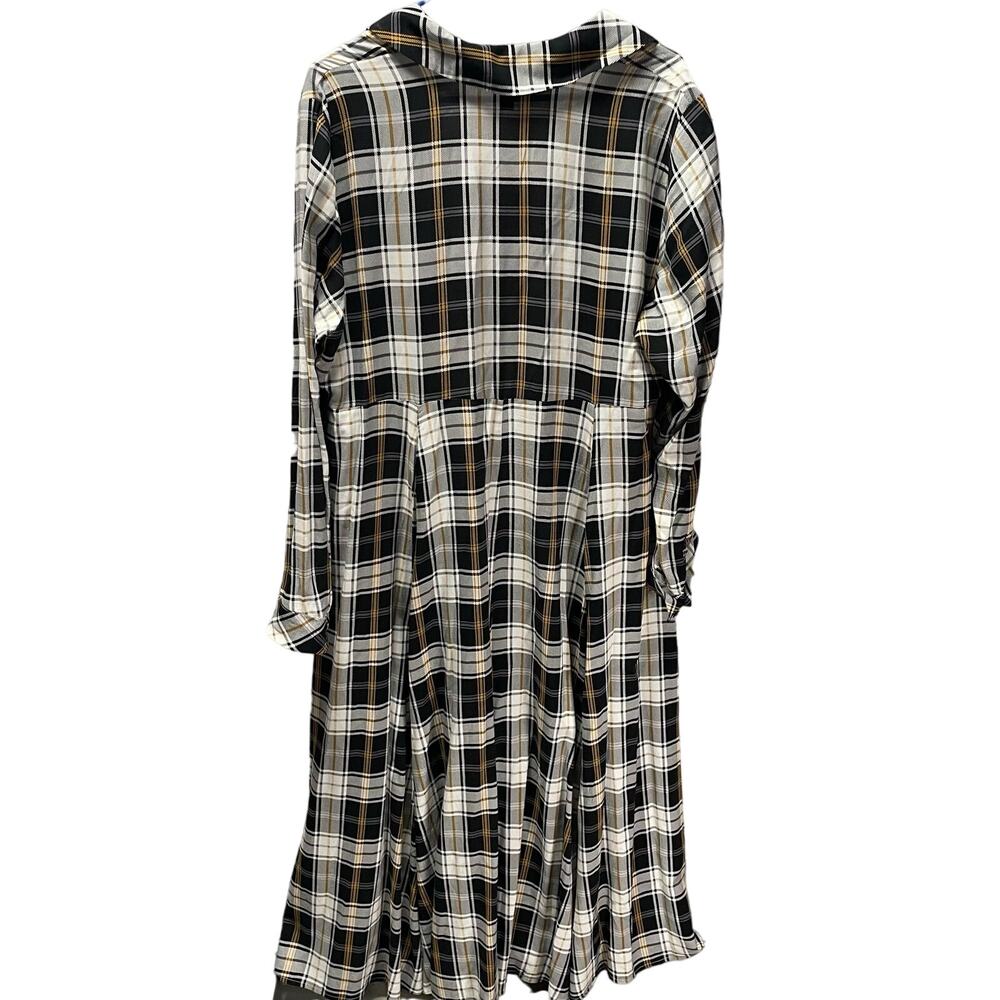 Torrid Plaid Challis Maxi Shirt Style Kimono Duster Size 1X - Picture 3 of 6